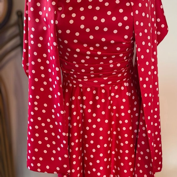 Morilee By Madeline Gardner Dresses & Skirts - Fabulous Red Polka Dot Fit and Flare Dress!